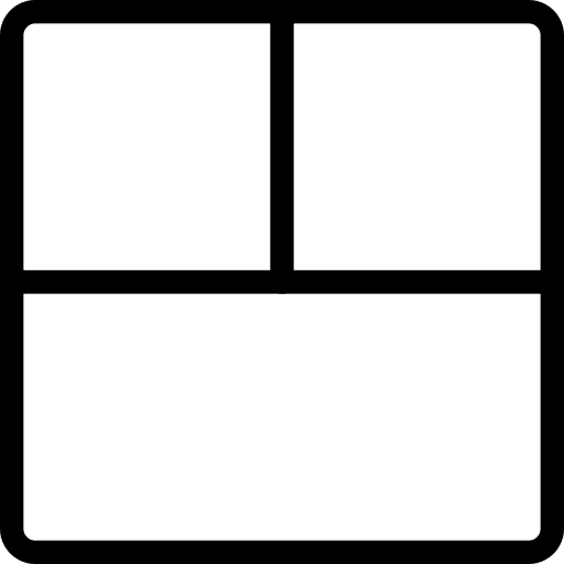 Sections square sections interface icon