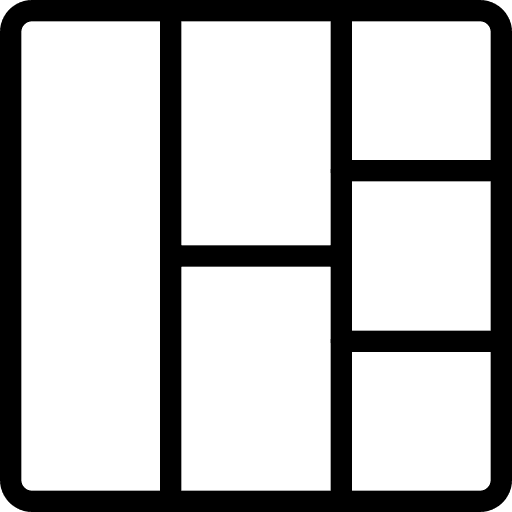 Site map interface blocks layout icon