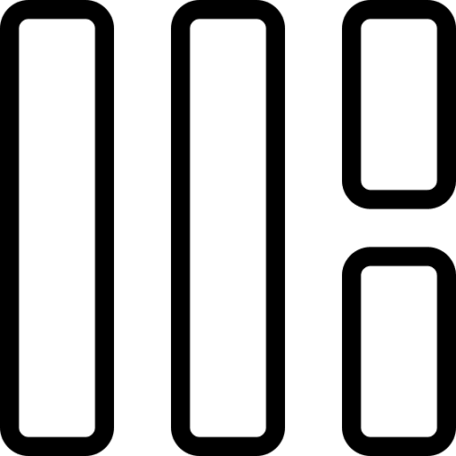 Bars double grid bars icon