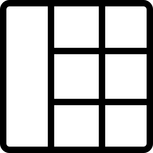 Left pattern left grid icon