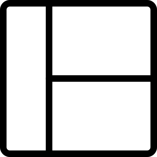 Left sign ui layout pattern icon