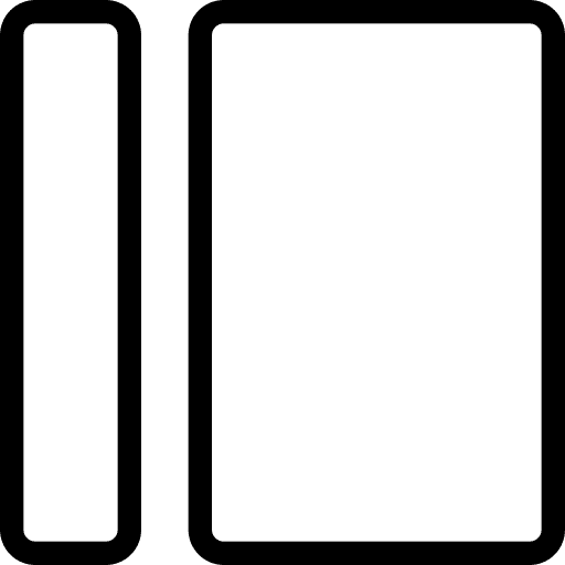 Left square pattern grid icon