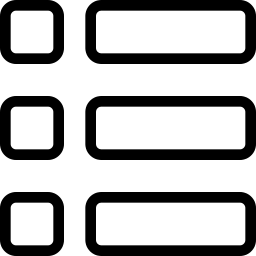 List interface option list icon