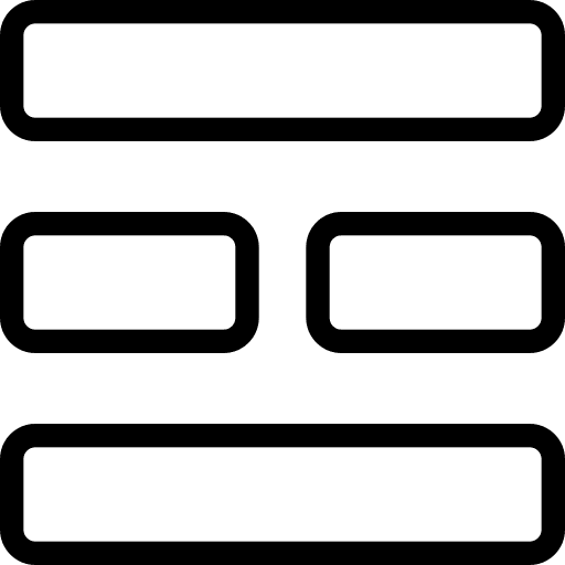 Middle pattern design blocks icon