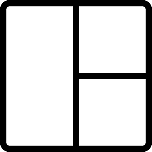 Sidebar collage blocks grid icon