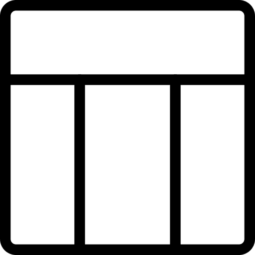 Header square blocks layout icon