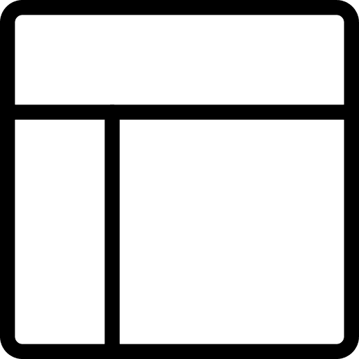 Top blocks collage bar icon