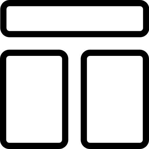 Headers design grid headers icon