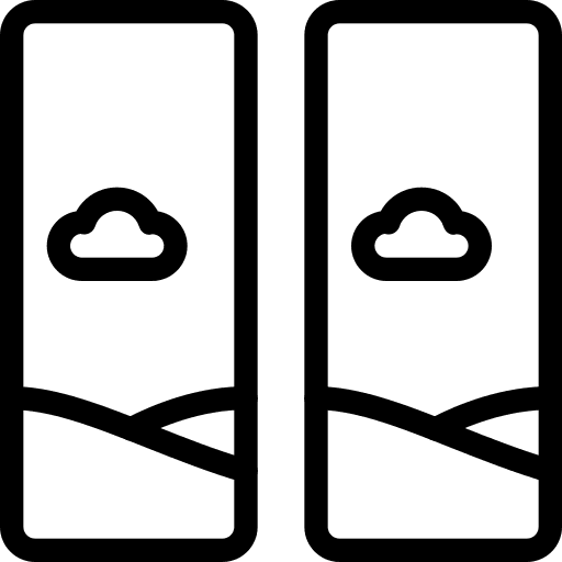 Portraits design square image icon