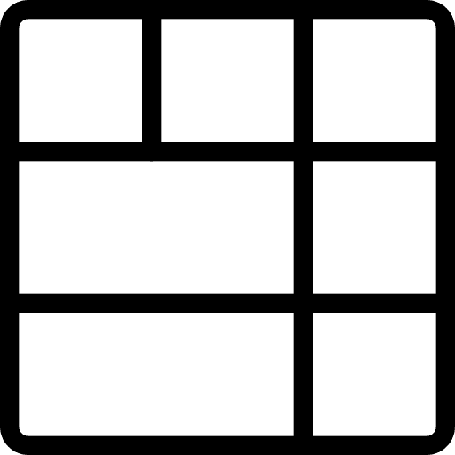Sections pattern blocks grid icon