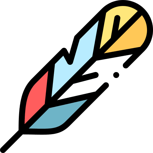 Feather quill pen miscellaneous lightweight icon