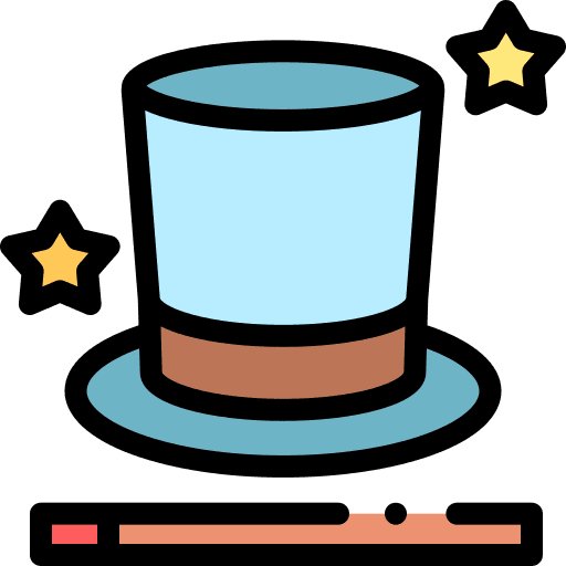 Hat hat entertainment magician icon