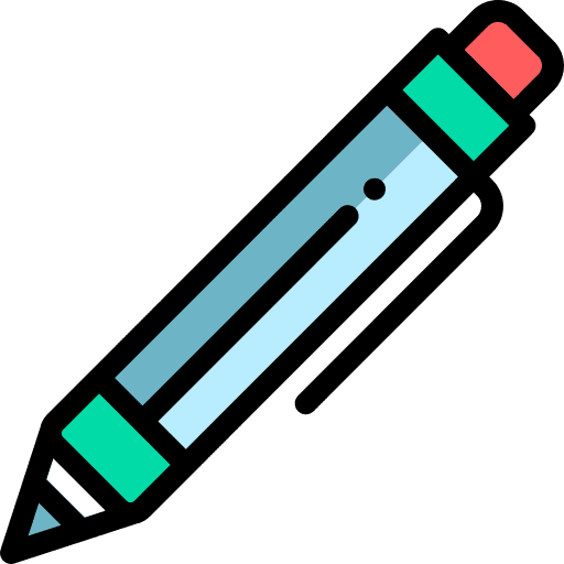 Pen stationery write education icon