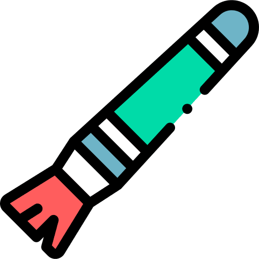 Brush art and design tools and utensils artist icon