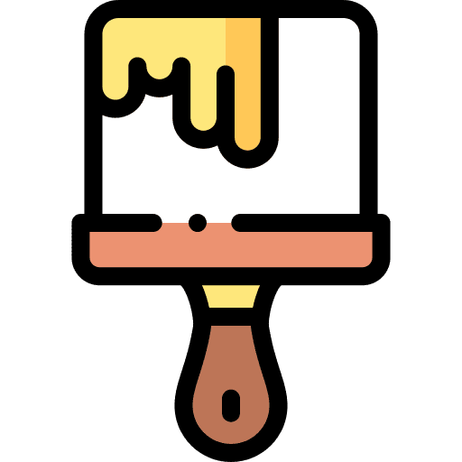 Brush brush painting paint brush icon