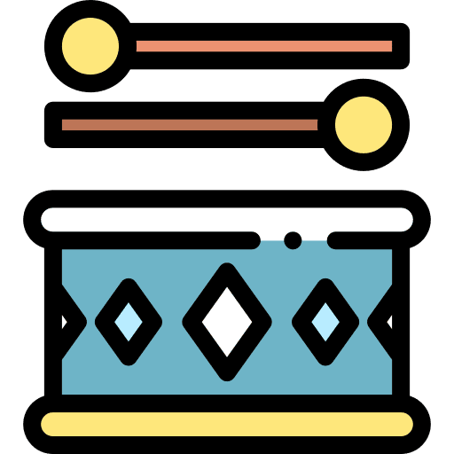 Drum drum percussion instrument drumstick icon
