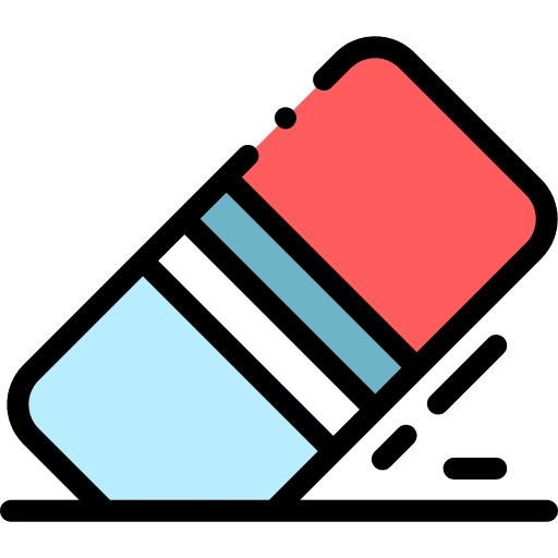 Eraser edit tools remove eraser icon