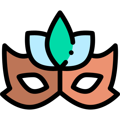 Mask party mask carnival birthday and party icon