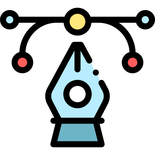 Vector pen tool graphic design graphic tool icon