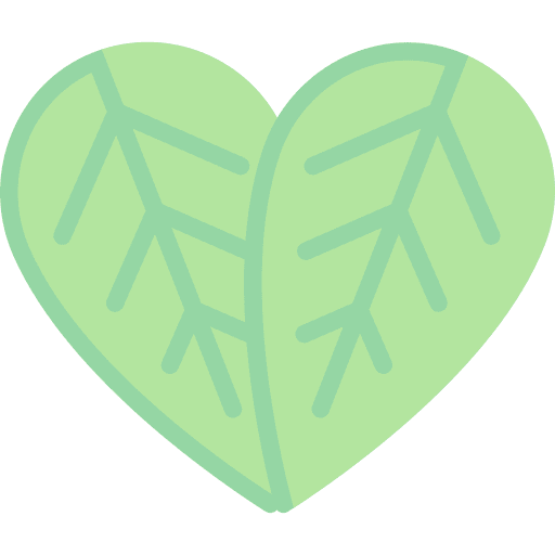 Leaves leaves shape heart icon