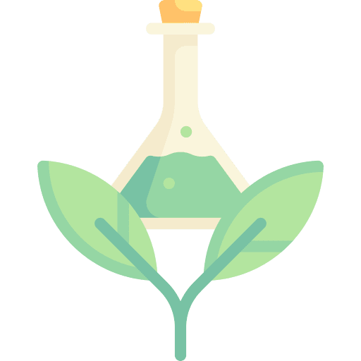 Natural natural composition flask icon