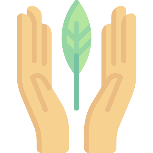 Hands ecology plant ecology and environment icon