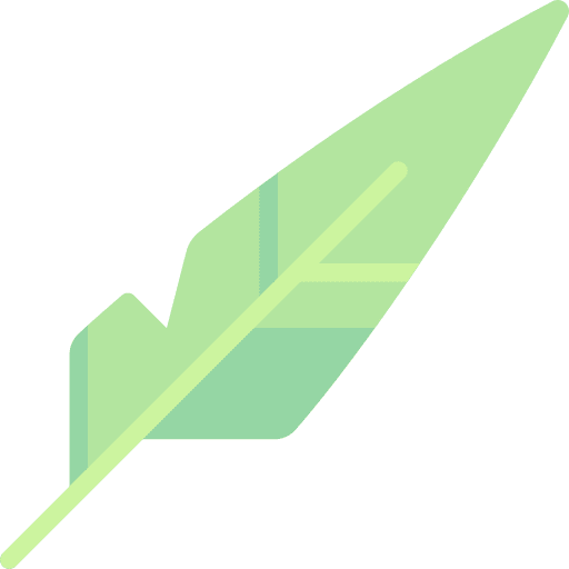 Hypoallergenic natural shapes and symbols leaf icon