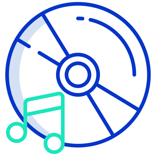 Dvd music and multimedia music player dvd icon