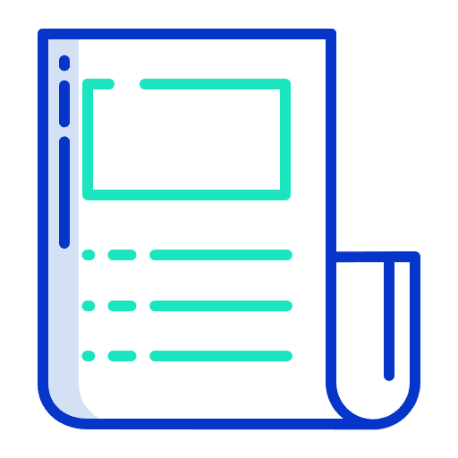 Newspaper communications news feed news report icon