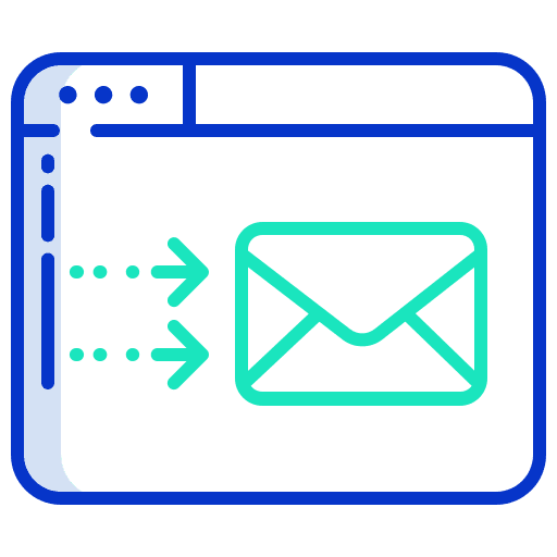 Send mail interface website communications icon