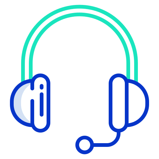 Headset call center phone call center agent icon