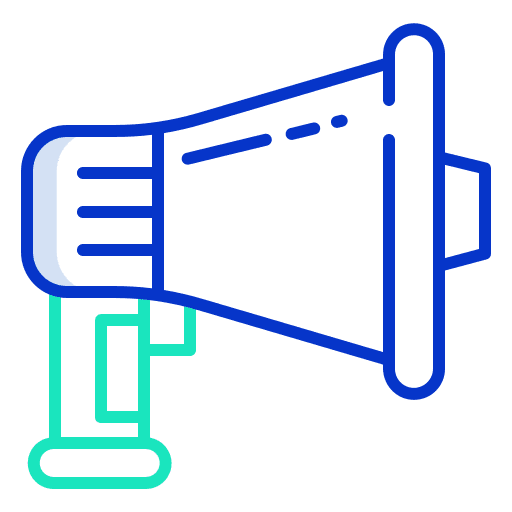 Megaphone advertising loud loud speaker icon