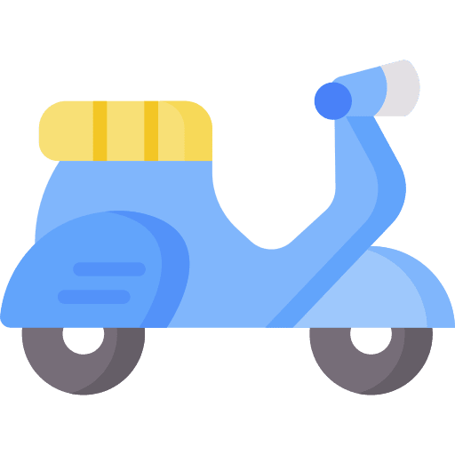 Scooter motorcycle vehicle motorbike icon