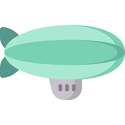 Zeppelin dirigible zeppelin aircraft icon