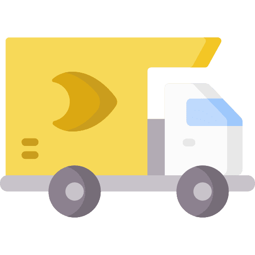 Cargo truck delivery truck automobile transportation icon