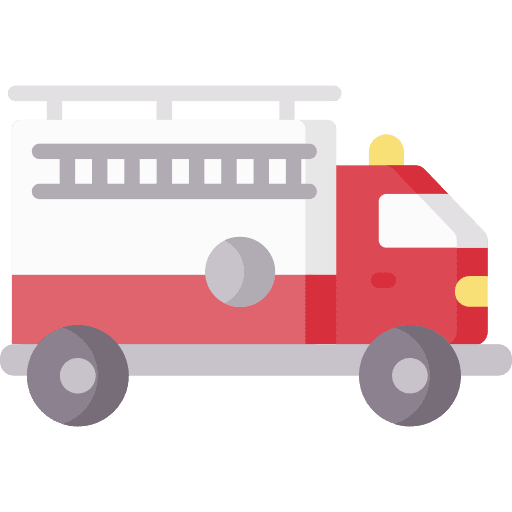 Firefighter car emergency firefighter car protection icon