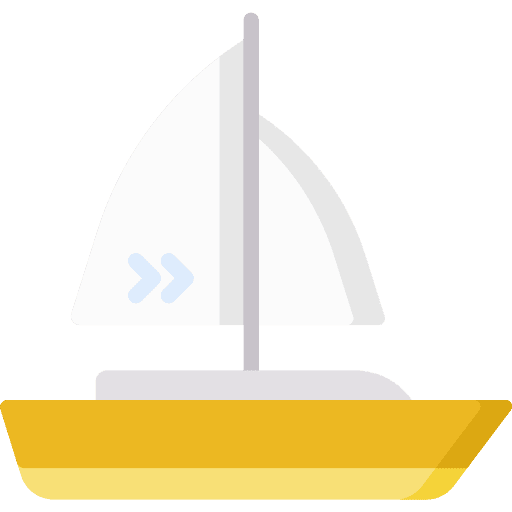 Sailing boat sailboat sailing boat travel icon