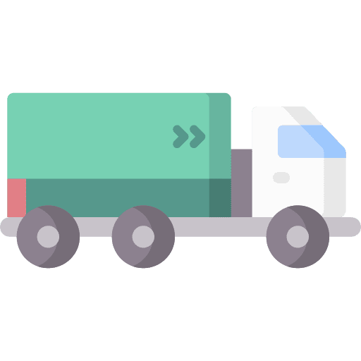Truck automobile storage deliver icon