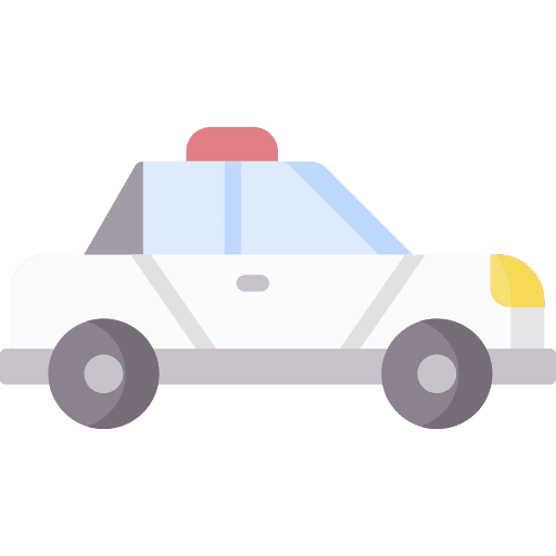 Police car police van emergency transportation icon