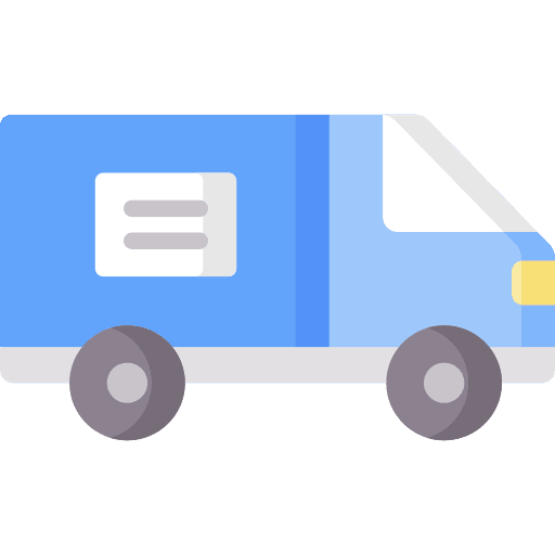 Truck automobile storage truck icon