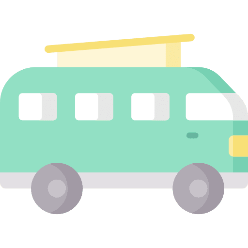 Camper camper trip automobile icon