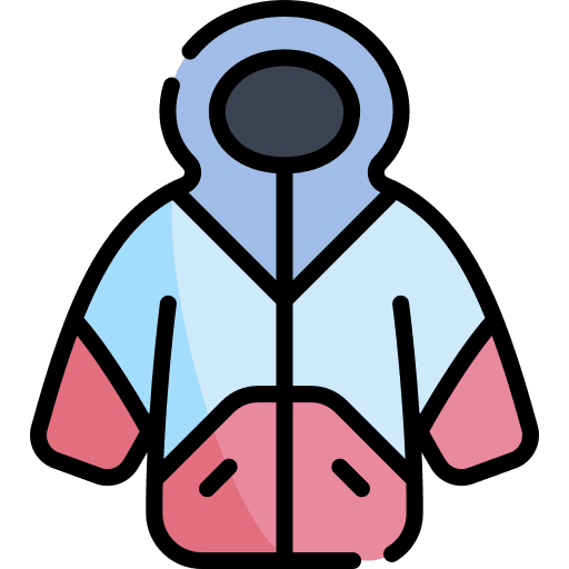Jacket jacket hoodie garment icon