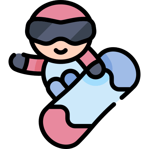 Snowboarding adventure equipment sports and competition icon