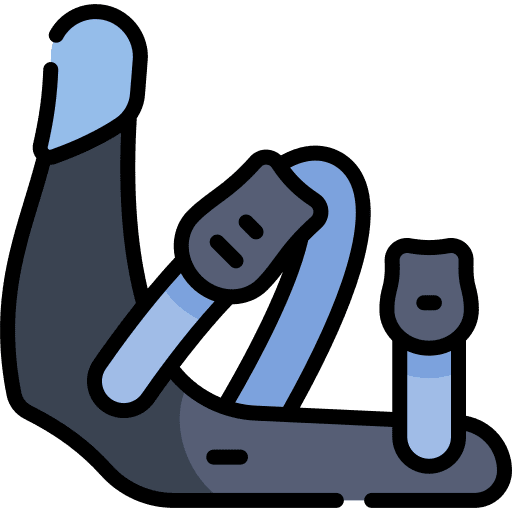 Binding winter sport equipment security icon