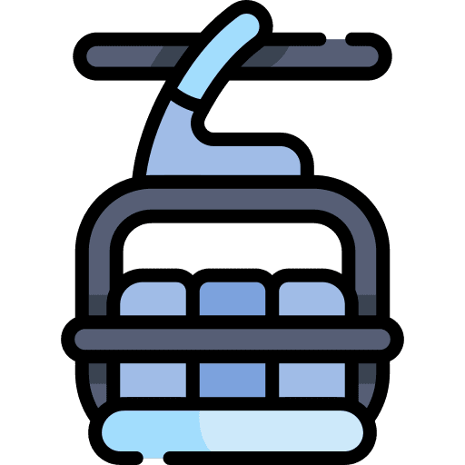 Chairlift chairlift cable car ski resort icon