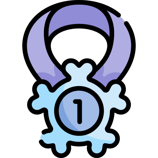 Medal sports and competition first winter sports icon