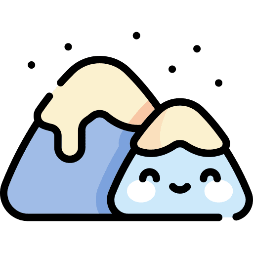 Mountain snow mountain landscape icon
