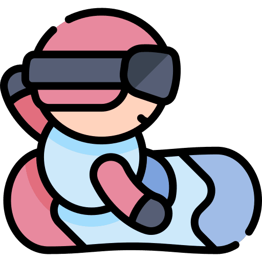 Snowboarder snowboarder sports and competition snowboard icon