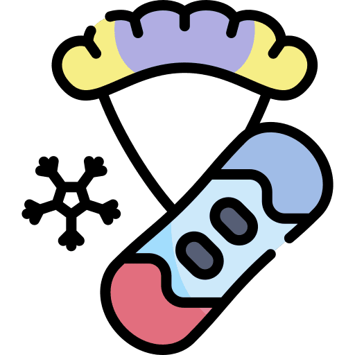 Snowkite mountain sports winter sports sports and competition icon