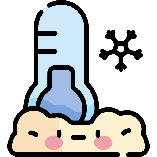 Thermometer cold weather thermometer icon